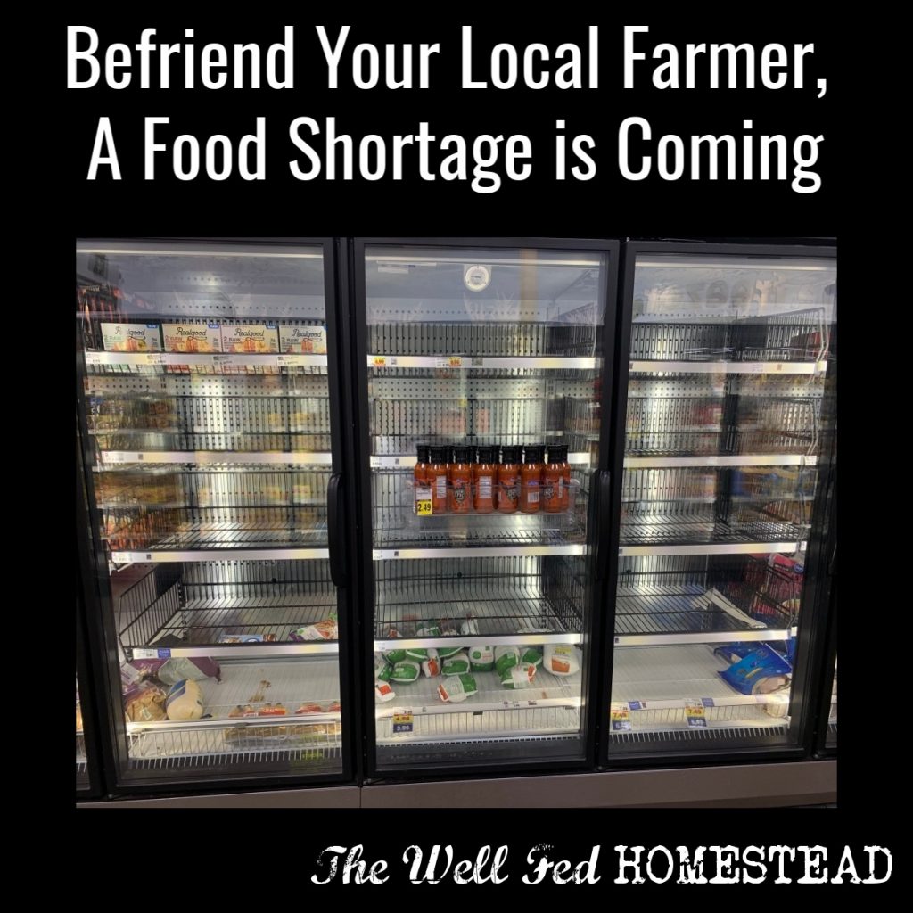 Food shortage is coming
